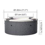 MSpa Denver Frame Series Six - Person Inflatable Round Hot Tub With Hydro Massage [F - DO066W] (SAK87043) - Hot Tubs | Patioza