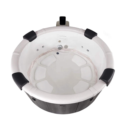 MSpa Denver Frame Series Six - Person Inflatable Round Hot Tub With Hydro Massage [F - DO066W] (SAK87043) - Hot Tubs | Patioza