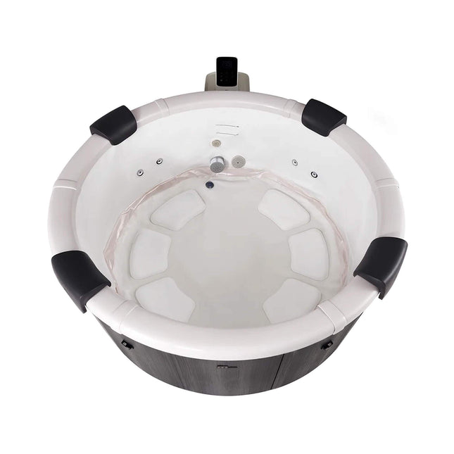 MSpa Denver Frame Series Six - Person Inflatable Round Hot Tub With Hydro Massage [F - DO066W] (SAK87043) - Hot Tubs | Patioza