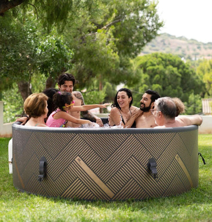 MSpa Mono Frame Series Luxury 6 - Person Inflatable Round Hot Tub With WIFI Control [F - MO063W] (SAK75263) - Hot Tubs | Patioza