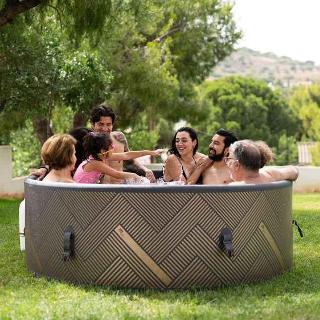 MSpa Mono Frame Series Luxury 6 - Person Inflatable Round Hot Tub With WIFI Control [F - MO063W] (SAK75263) - Hot Tubs | Patioza
