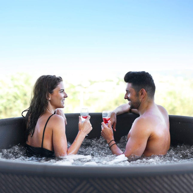 MSpa Mono Frame Series Luxury 6 - Person Inflatable Round Hot Tub With WIFI Control [F - MO063W] (SAK75263) - Hot Tubs | Patioza