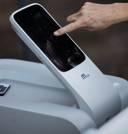 MSpa Oslo Supreme 6-Person 120 Jets Square Spa W/ LED Lights & Integrated App Control [F-OS063W] (SAK93516) - Hot Tubs | Patioza