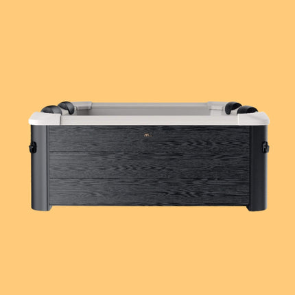 MSpa Oslo Supreme 6-Person 120 Jets Square Spa W/ LED Lights & Integrated App Control [F-OS063W] (SAK93516) - Hot Tubs | Patioza