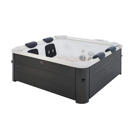 MSpa Oslo Supreme 6-Person 120 Jets Square Spa W/ LED Lights & Integrated App Control [F-OS063W] (SAK93516) - Hot Tubs | Patioza