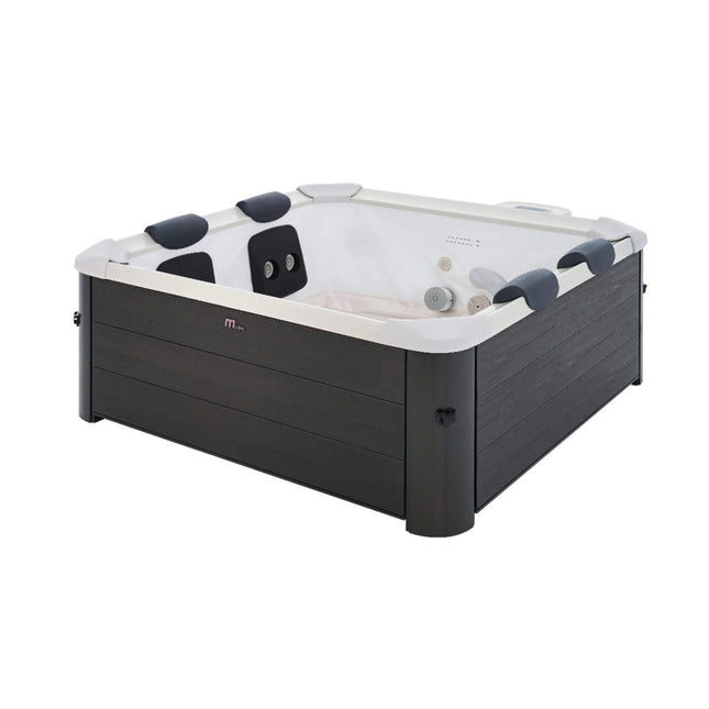 MSpa Oslo Supreme 6-Person 120 Jets Square Spa W/ LED Lights & Integrated App Control [F-OS063W] (SAK93516) - Hot Tubs | Patioza