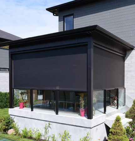 Multiple Awnings Mosquiteria Premium Retractable Blind with Zipper Closure System [Made-To-Order] - Awnings | Patioza