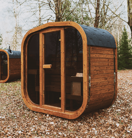 Mande Sauna MW12 ThermoWood for Your Perfect Backyard Retreat - Outdoor Saunas | Patioza