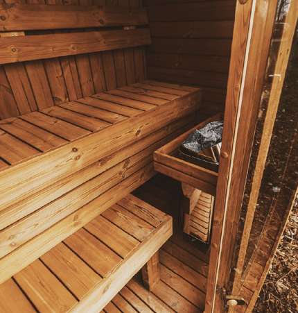 Mande Sauna MW12 ThermoWood for Your Perfect Backyard Retreat - Outdoor Saunas | Patioza