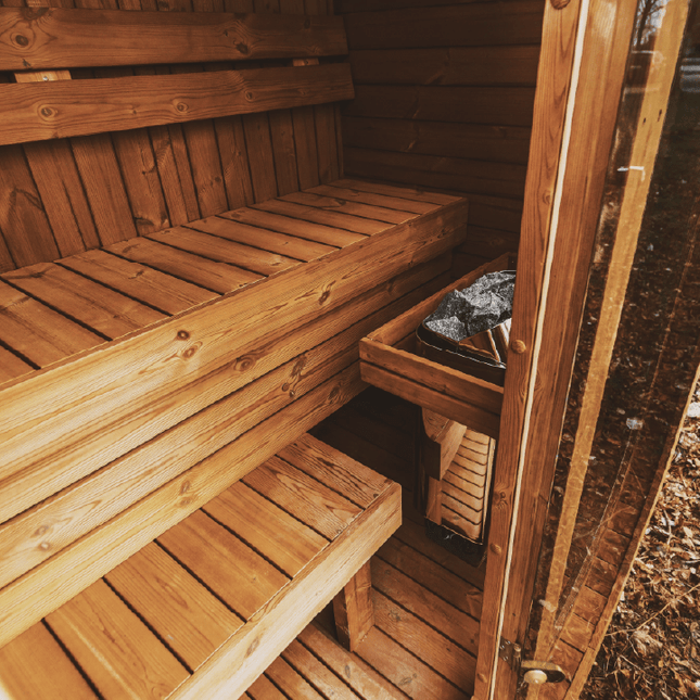 Mande MW20 Outdoor ThermoWood Sauna – Premium Backyard Relaxation by Patio Elegance - Outdoor Saunas | Patioza