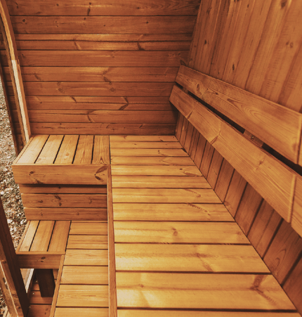 Mande Sauna MW12 ThermoWood for Your Perfect Backyard Retreat - Outdoor Saunas | Patioza