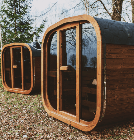 Mande Sauna MW12 ThermoWood for Your Perfect Backyard Retreat - Outdoor Saunas | Patioza