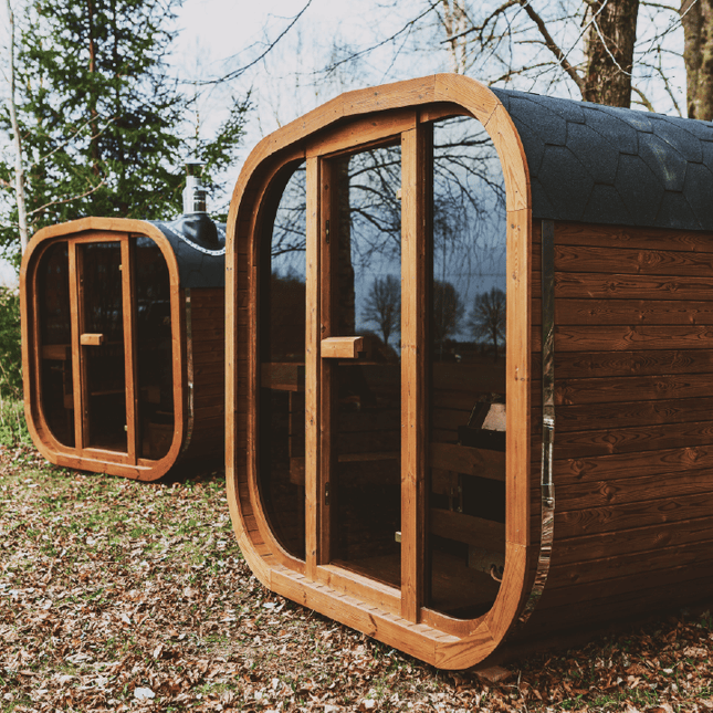 Mande Sauna MW12 ThermoWood for Your Perfect Backyard Retreat - Outdoor Saunas | Patioza