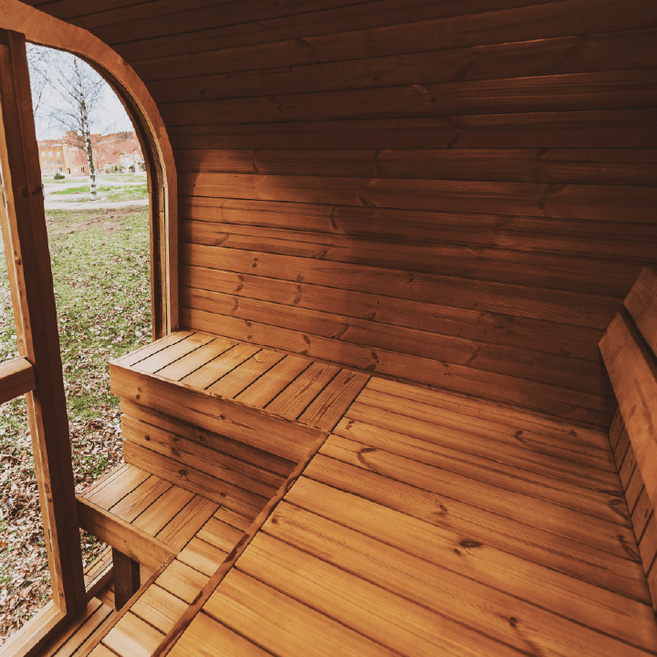Mande Sauna MW12 ThermoWood for Your Perfect Backyard Retreat - Outdoor Saunas | Patioza