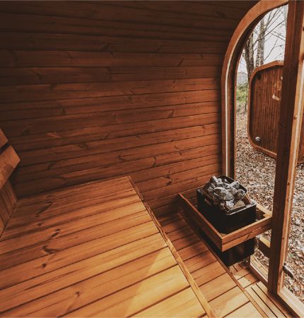 Mande Sauna MW12 ThermoWood for Your Perfect Backyard Retreat - Outdoor Saunas | Patioza