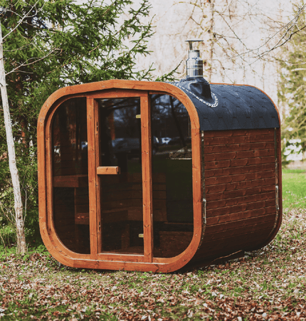 Mande Sauna MW12 ThermoWood for Your Perfect Backyard Retreat - Outdoor Saunas | Patioza