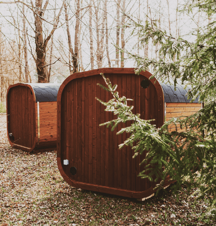 Mande Sauna MW12 ThermoWood for Your Perfect Backyard Retreat - Outdoor Saunas | Patioza