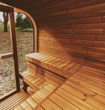 Mande Sauna MW12 ThermoWood for Your Perfect Backyard Retreat - Outdoor Saunas | Patioza