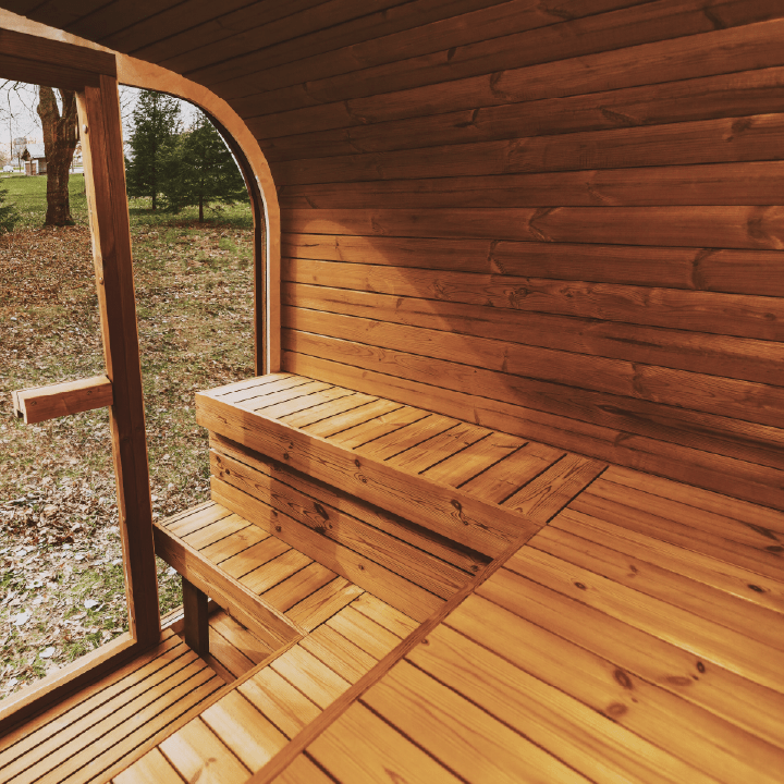 Mande Sauna MW12 ThermoWood for Your Perfect Backyard Retreat - Outdoor Saunas | Patioza