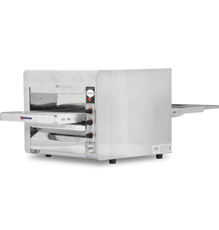 Omcan Premium Commercial Stainless Steel Conveyor Restaurant Countertop Pizza Baking Oven, 3600W (SAK48164) - Pizza Makers & Ovens | Patioza