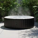 Premium Large 4-Person Inflatable Hot Tub Kit with 8-Color LED Lights - Hot Tubs | Patioza