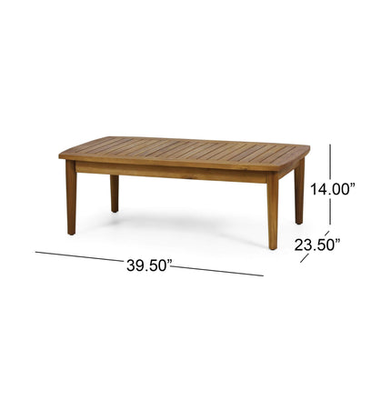 Alora Premium 4-Piece Wooden Outdoor Patio Conversation Seating Set With Cushions (SAK31469) - Outdoor Furniture Sets | Patioza
