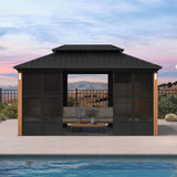 Alora Prestige Premium Hardtop Double Top Outdoor Patio Solarium Sunroom (SAK43078) - Sunrooms | Patioza