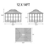 Alora Prestige Premium Hardtop Double Top Outdoor Patio Solarium Sunroom (SAK43078) - Sunrooms | Patioza