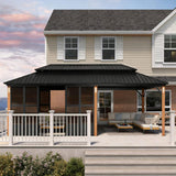 Alora Prestige Premium Hardtop Double Top Outdoor Patio Solarium Sunroom (SAK43078) - Sunrooms | Patioza