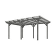 Alora 9x12 Ft. Premium Outdoor Wooden Grape Trellis Pergola - Canopies & Gazebos | Patioza
