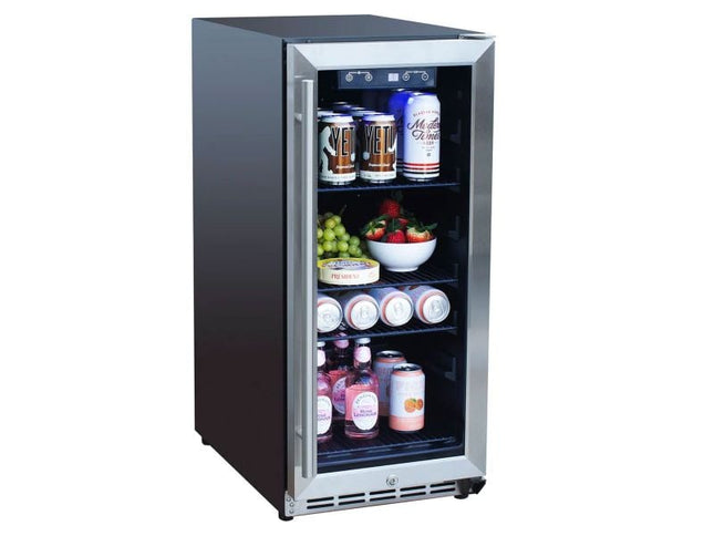 Summerset 15-inch Outdoor Rated Fridge with Glass Door - Fridge | Patioza