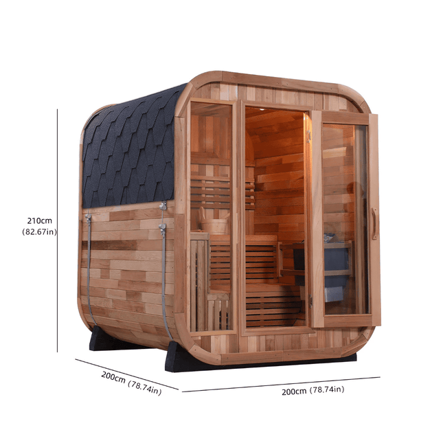 Saunas Handmade White Pine - | Patioza