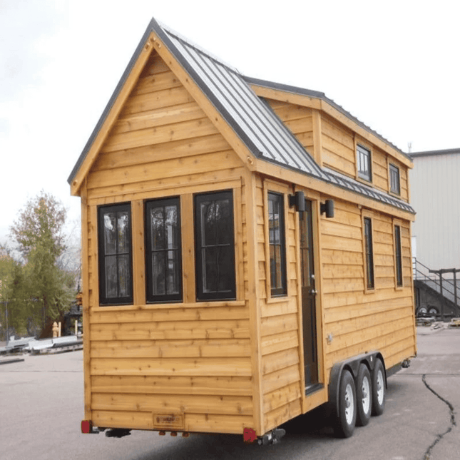 Wood Tiny home on wheels - | Patioza
