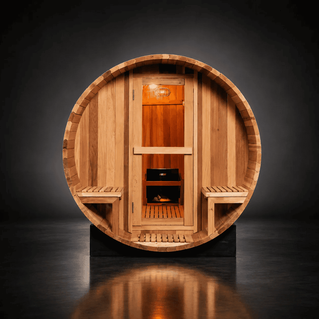 Handmade Sauna Red Cedar Electric Heat - | Patioza
