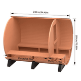 Handmade Sauna Red Cedar Electric Heat - | Patioza