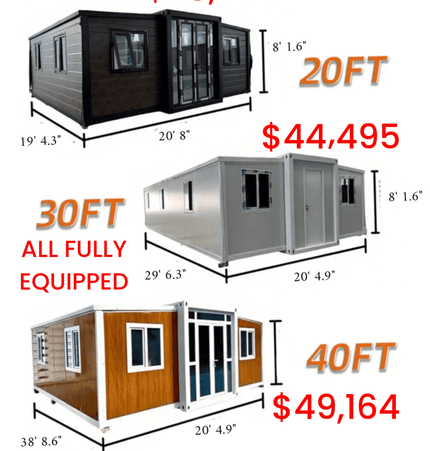 Tiny Homes Expandable & Fully Equipped - | Patioza