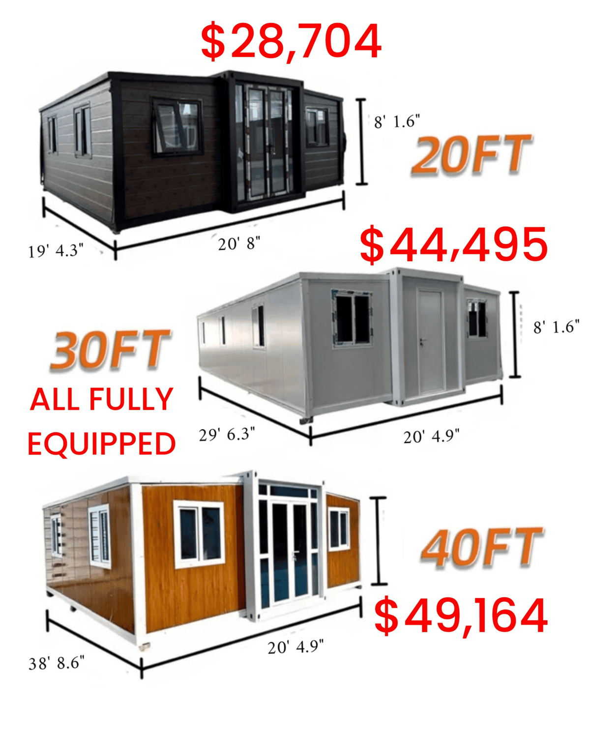 Tiny Homes Expandable & Fully Equipped - | Patioza