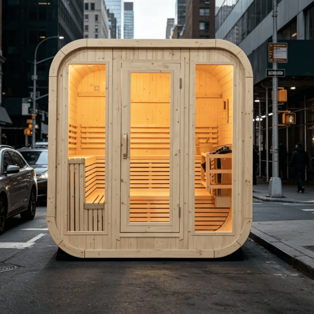 Saunas Handmade White Pine - | Patioza