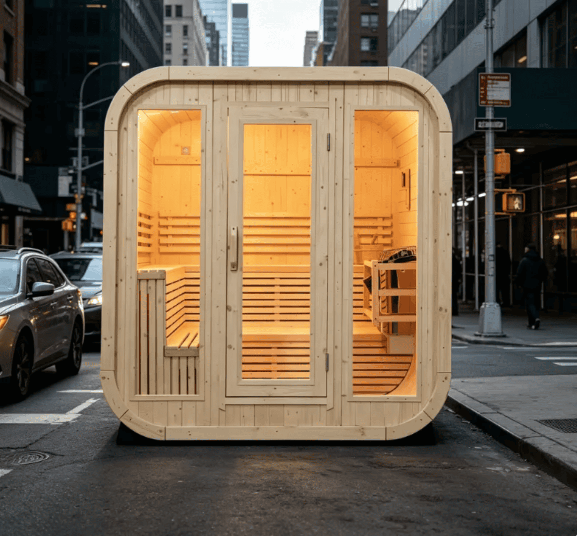Saunas Handmade White Pine - | Patioza