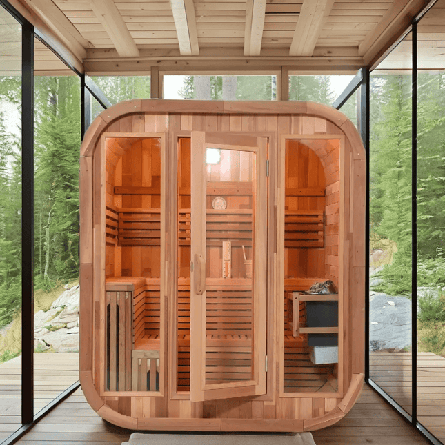 Saunas Handmade White Pine - | Patioza