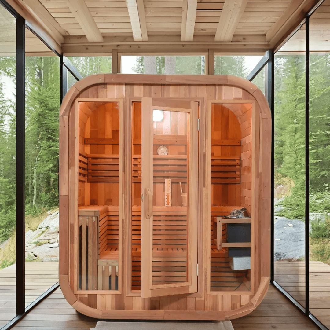Saunas Handmade White Pine - | Patioza