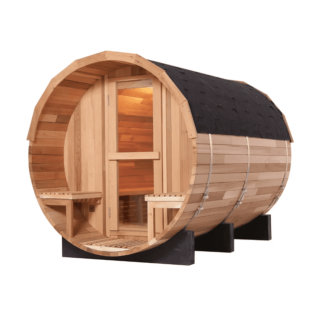 Handmade Sauna Red Cedar Electric Heat - | Patioza