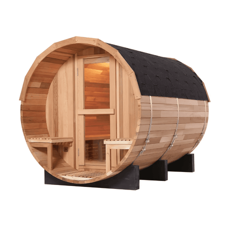 Handmade Sauna Red Cedar Electric Heat - | Patioza