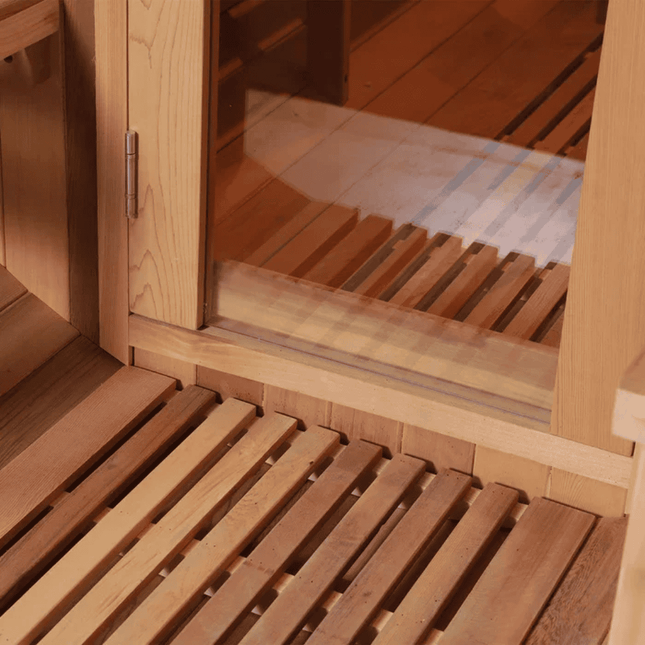 Handmade Sauna Red Cedar Electric Heat - | Patioza