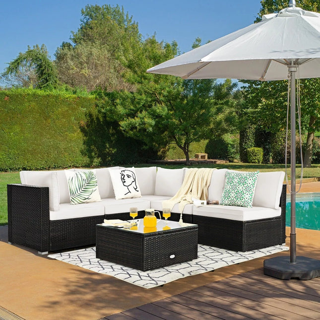 Osborn Outdoor Garden Corner Couch Set - Patio Furniture | Patioza