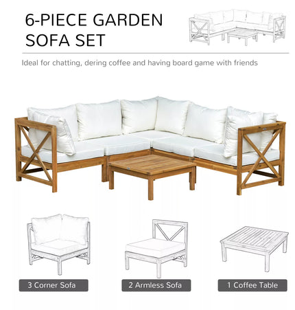 Dunn Outdoor Garden Corner Couch Set - Patio Furniture | Patioza