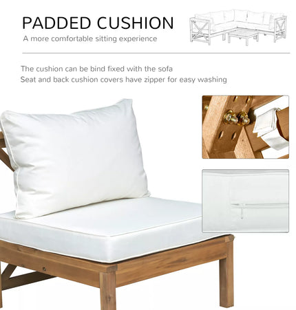 Dunn Outdoor Garden Corner Couch Set - Patio Furniture | Patioza