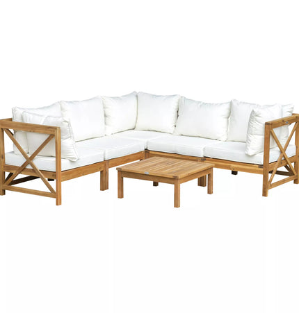 Dunn Outdoor Garden Corner Couch Set - Patio Furniture | Patioza