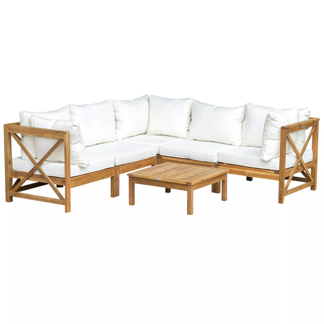 Dunn Outdoor Garden Corner Couch Set - Patio Furniture | Patioza