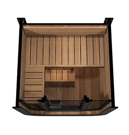 SaunaLife Model CL3G Cube - Series Outdoor 2 - Person Home Sauna Kit [SL - MODELCL3G] (SAK23721) - Outdoor Saunas | Patioza